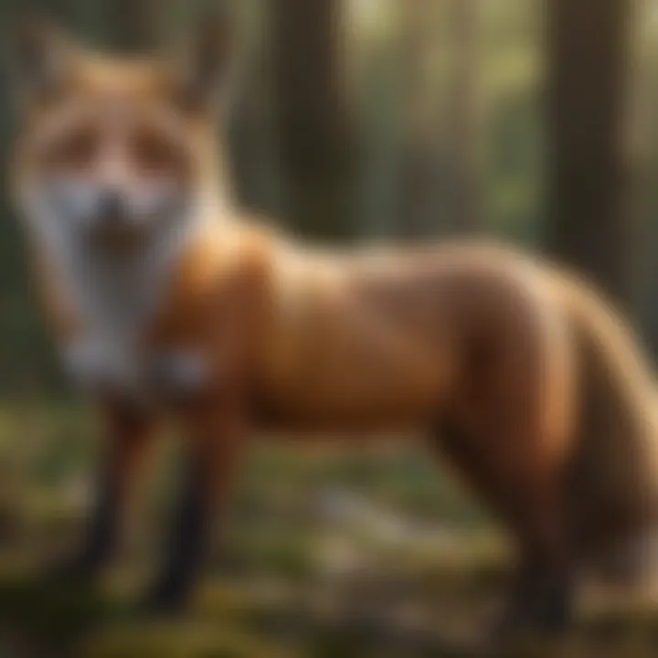 An infographic showcasing different fox species and their conservation status