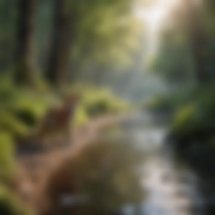 Outdoor environmental stewardship activity with children