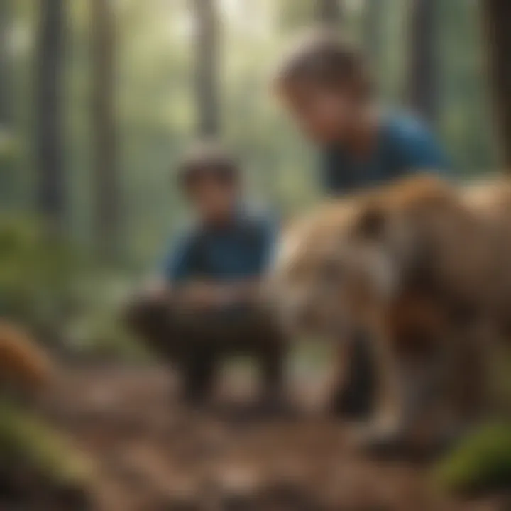 Kids learning about wildlife conservation