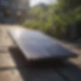 Innovative solar panel design in urban setting
