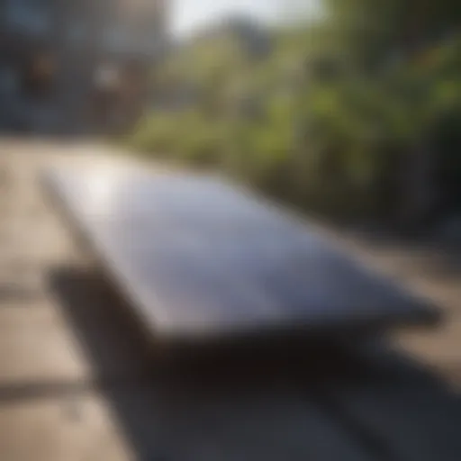Innovative solar panel design in urban setting