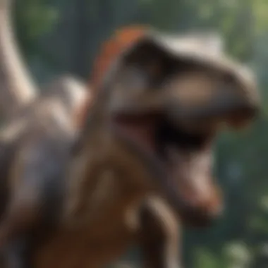 An educational infographic showcasing dinosaur evolution