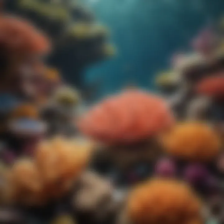 The Marvelous Beauty of Coral Reefs An intricate coral reef showcasing colorful marine life.