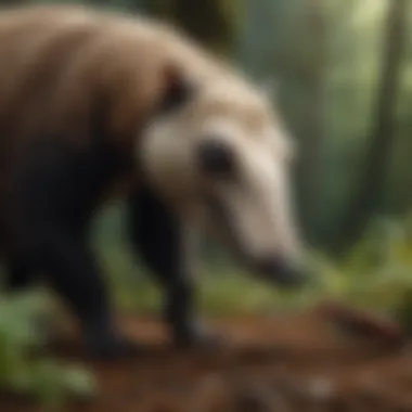 Symbiotic Relationship: Anteater and Ants Anteater and ants symbiotic relationship in rainforest