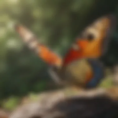A vibrant butterfly in its natural habitat