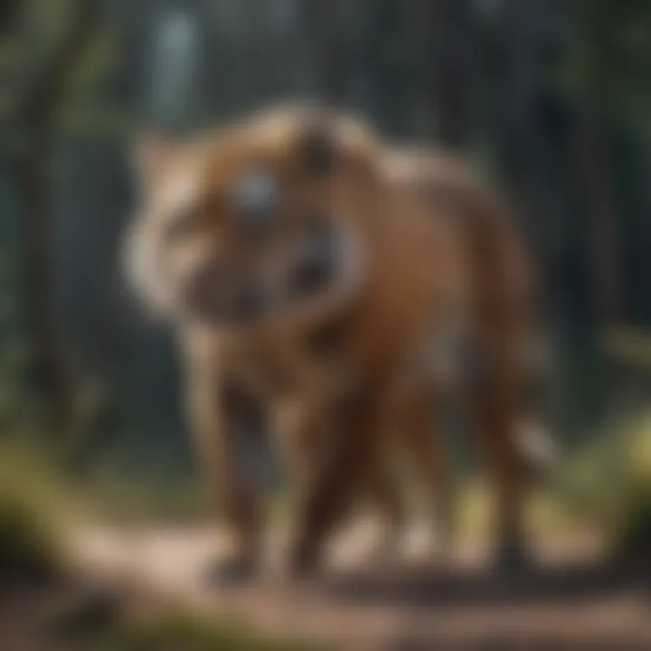 An intriguing animal behavior in the wild, exhibiting unexpected traits.