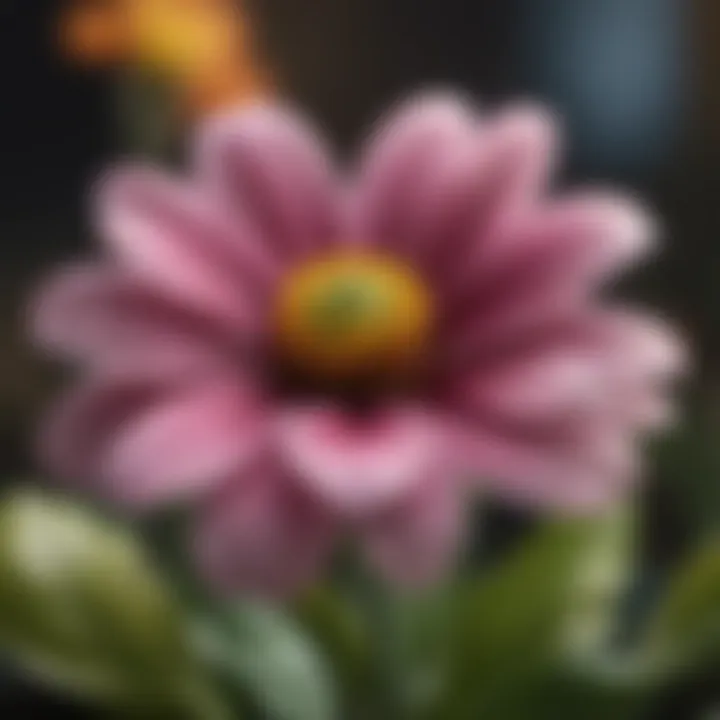 A close-up of a unique flower exhibiting unusual characteristics.