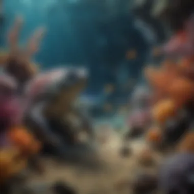 A vibrant underwater scene teeming with colorful marine life.
