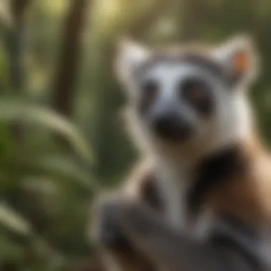 The natural habitat of ring-tailed lemurs in Madagascar, featuring lush greenery and the unique ecosystem they thrive in.