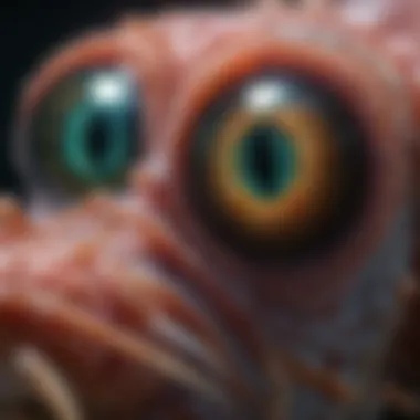 Remarkable Eyes of Mantis Shrimp Close-up of mantis shrimp eyes highlighting their extraordinary vision