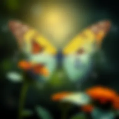 Diagram illustrating the life cycle of a butterfly