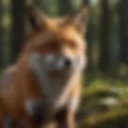 Majestic Red Fox in Forest