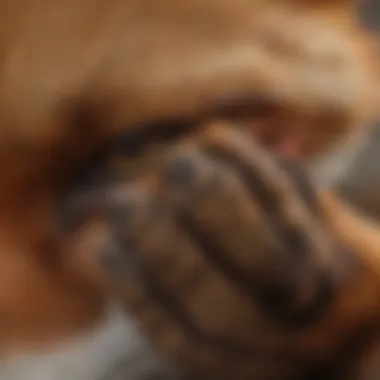 Close-up of Red Fox's Intricate Paw