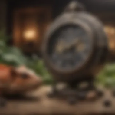 Intriguing time-travel quiz game illustration