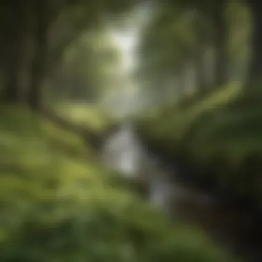 A lush green landscape representing Ireland's natural beauty.
