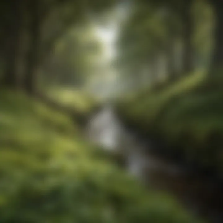 A lush green landscape representing Ireland's natural beauty.