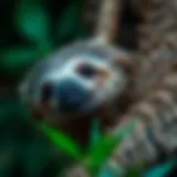 Anatomical features of a sloth