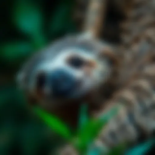 Anatomical features of a sloth