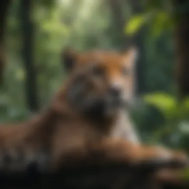 Jaguar Resting Peacefully Under Dense Canopy