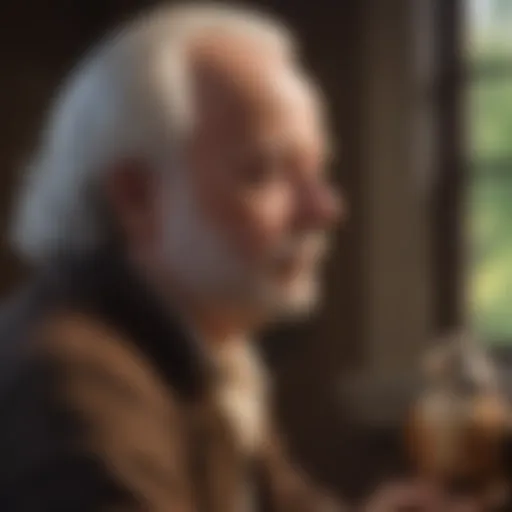 Portrait of John Adams in Thought