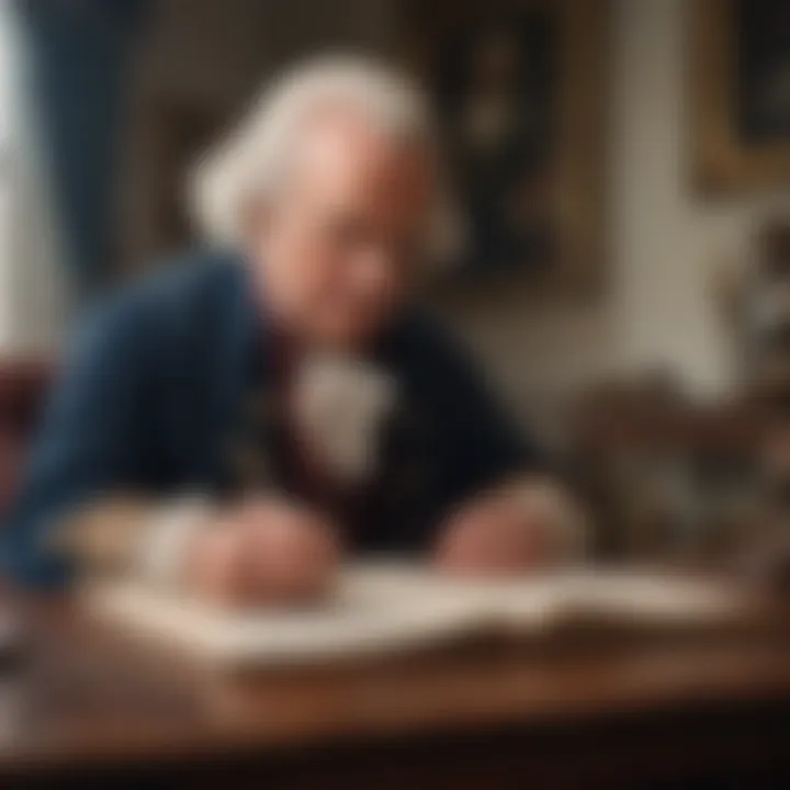 John Adams Signing Declaration of Independence