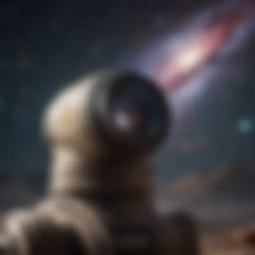 A stunning view of distant galaxies captured through a powerful telescope