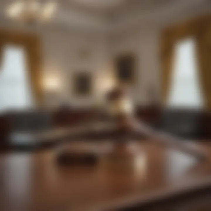 Illustration depicting the judicial branch's significance in upholding constitutional principles