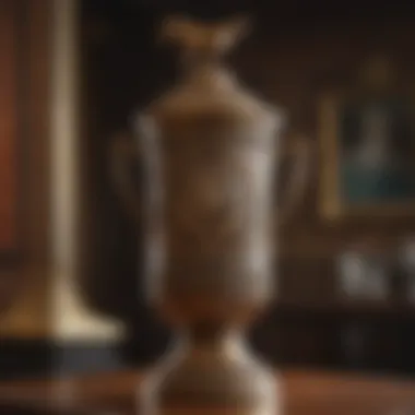 Historic Kentucky Derby trophy in ornate design