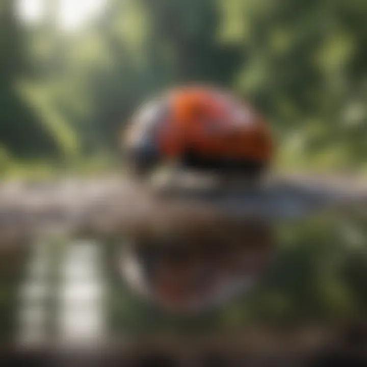 Ladybug in its natural habitat