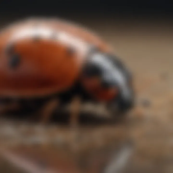 Ladybug Pupa in Transition Phase