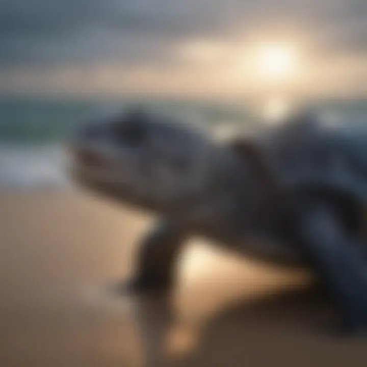 Leatherback Sea Turtle Feeding Behavior