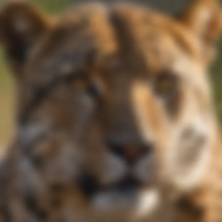 Leopard's Gaze Piercing Through the Wilderness