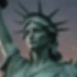 Iconic Statue of Liberty symbolizing freedom and democracy