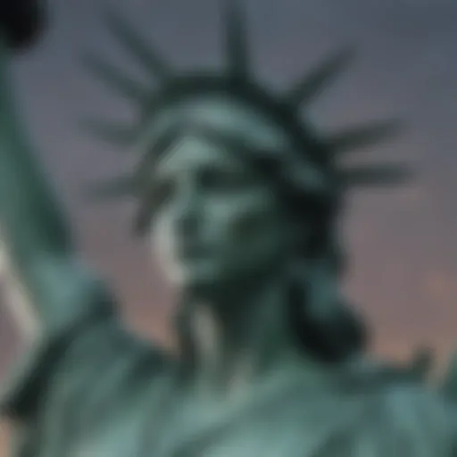 Iconic Statue of Liberty symbolizing freedom and democracy
