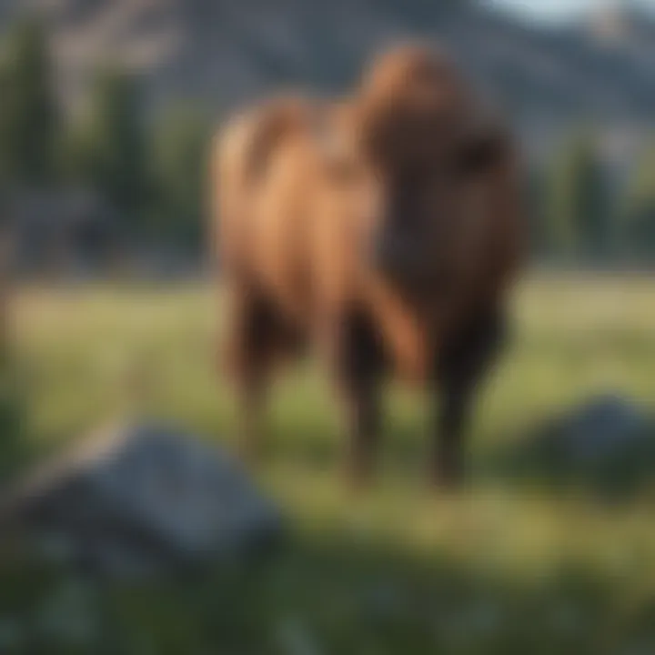 Wildlife grazes peacefully in a Montana meadow