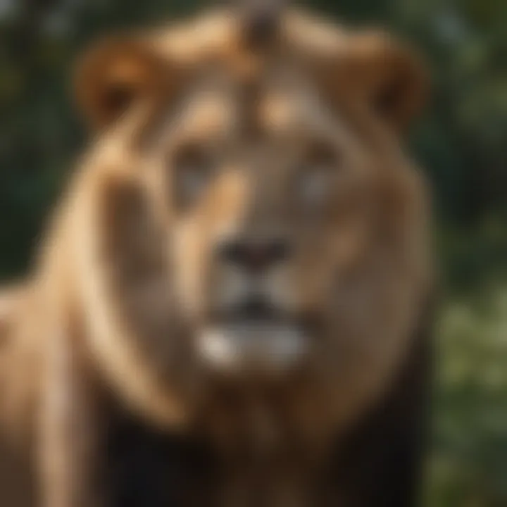 Lion conservation efforts in the wild