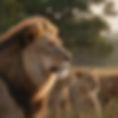 Lion Pride Gathering at Twilight