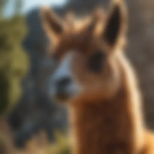 Majestic Llama Under the Sun