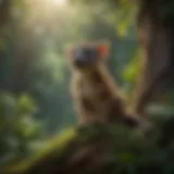 A vibrant view of Madagascar's unique rainforest ecosystem filled with diverse plant life.