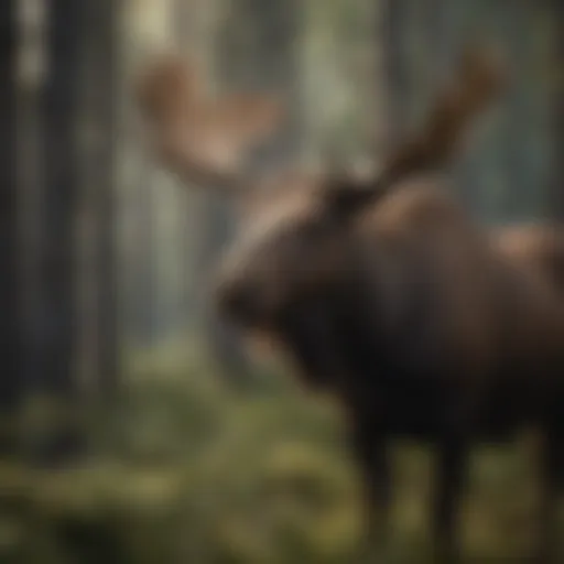 Majestic Canadian Moose in Forest
