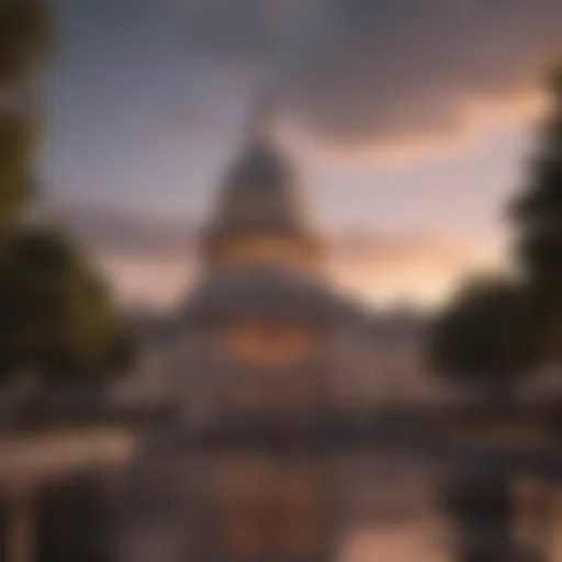 Majestic Capitol Building at Sunset