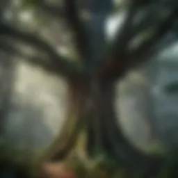 Majestic Emergent Tree in Rainforest