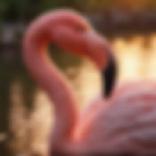 Majestic Flamingo in Sunset Glow