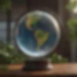 Majestic Globe representing Earth Day