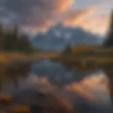 Majestic Grand Teton peak in Wyoming