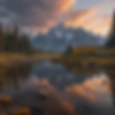 Majestic Grand Teton peak in Wyoming