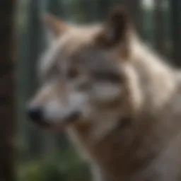 Majestic Gray Wolf Profile