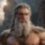 Majestic Greek God with Thunderbolts
