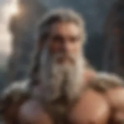 Majestic Greek God with Thunderbolts