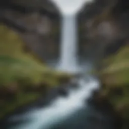 Majestic Icelandic Waterfall in Motion